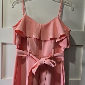 GB Girls Coral Ruffle Jumpsuit